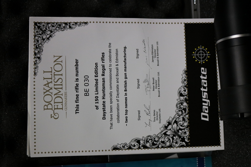 Daystate BOXALL & EDMISTON .177  Air Rifles
