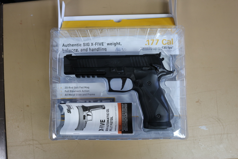 Sig Sauer X-Five Black (Or Silver) .177  Air Pistols