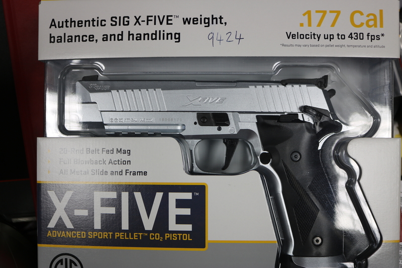 Sig Sauer X-Five Black (Or Silver) .177  Air Pistols