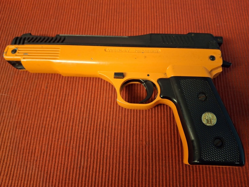 WEBLEY NEMIESIS ORANGE .22  Air Pistols