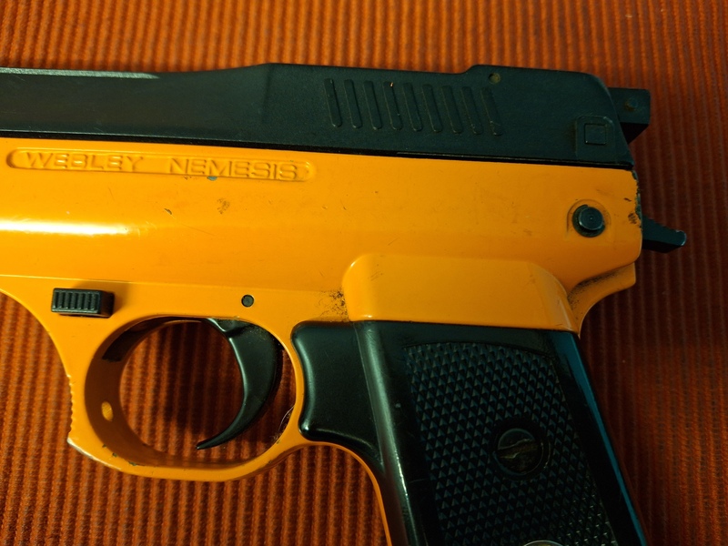 WEBLEY NEMIESIS ORANGE .22  Air Pistols