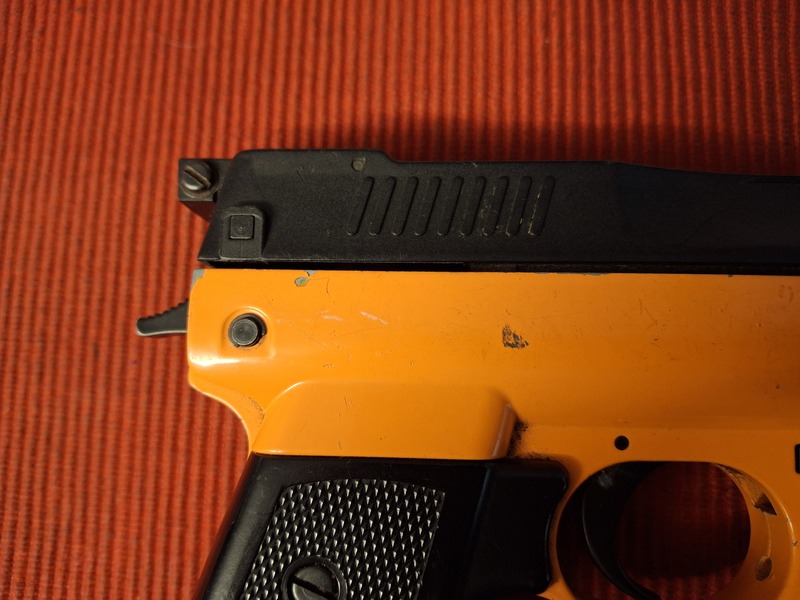 WEBLEY NEMIESIS ORANGE .22  Air Pistols