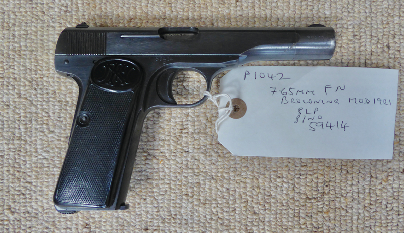Fabrique Nationale Browning Model 7.65mm 1922 .32 Humane Killers